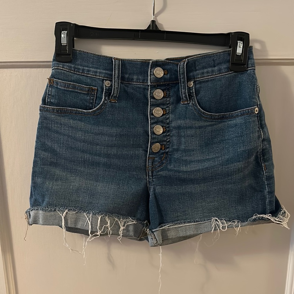 High Rise Denim Shorts